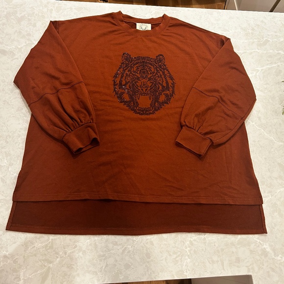 Tiger Rhinestoned Sweatshirt - Picture 3 of 8
